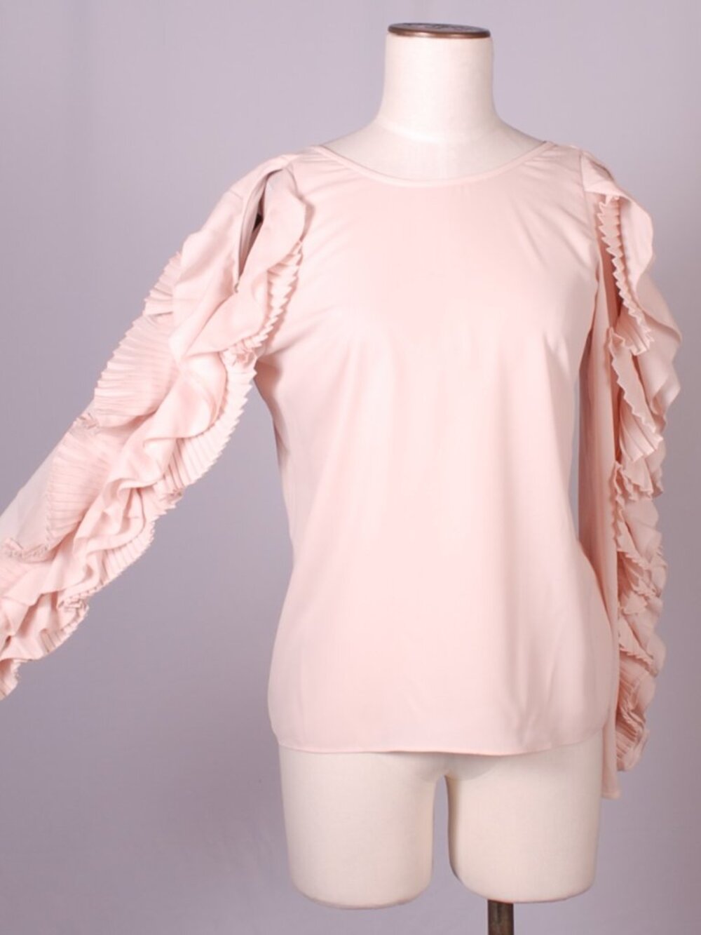NWT Marchesa Voyage Dramatic Sleeve Blouse, Sz - 4